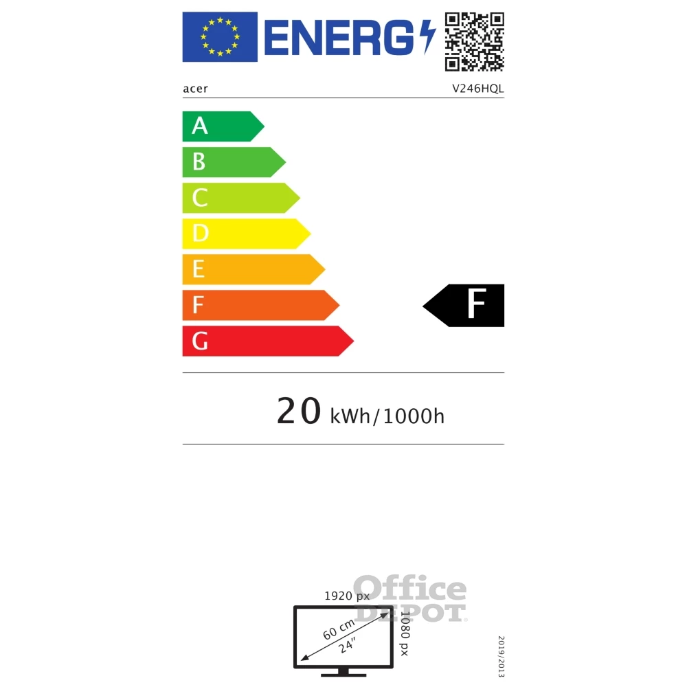 Acer 23,6" V246HQLbi FHD VA VGA/HDMI fekete LED monitor