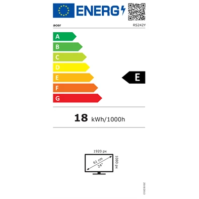 Acer 23,8" Vero RS242Ybpamix FHD IPS 100Hz HDMI/VGA fekete monitor Acer 23,8" Vero RS242Ybpamix FHD IPS 100Hz HDMI/VGA fekete monitor