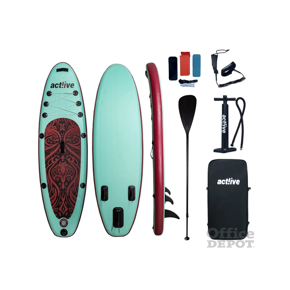 Act!ive SB-001-Kid Ocean City kék-bordó gyerek SUP deszka 250cm, tartozékokkal