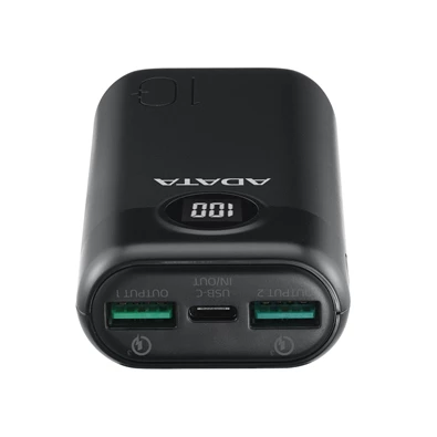 Adata AP20000QCD-DGT-CBK 20000mAh fekete power bank Adata AP20000QCD-DGT-CBK 20000mAh fekete power bank
