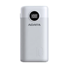 Adata AP20000QCD-DGT-CWH 20000mAh fehér power bank Adata AP20000QCD-DGT-CWH 20000mAh fehér power bank