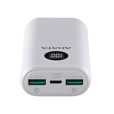 Adata AP20000QCD-DGT-CWH 20000mAh fehér power bank Adata AP20000QCD-DGT-CWH 20000mAh fehér power bank