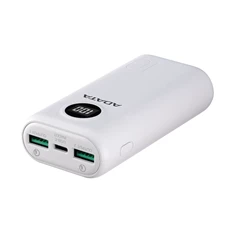 Adata AP20000QCD-DGT-CWH 20000mAh fehér power bank Adata AP20000QCD-DGT-CWH 20000mAh fehér power bank