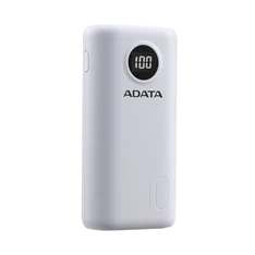 Adata AP20000QCD-DGT-CWH 20000mAh fehér power bank Adata AP20000QCD-DGT-CWH 20000mAh fehér power bank