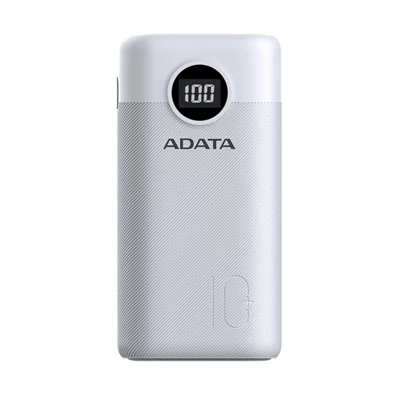 Adata AP20000QCD-DGT-CWH 20000mAh fehér power bank Adata AP20000QCD-DGT-CWH 20000mAh fehér power bank