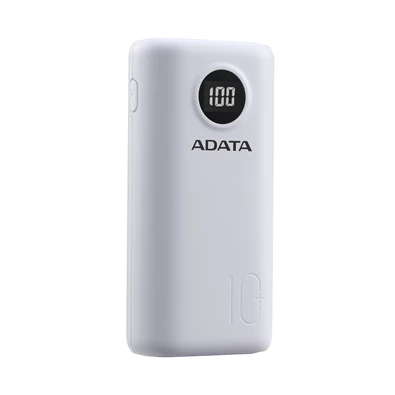 Adata AP20000QCD-DGT-CWH 20000mAh fehér power bank Adata AP20000QCD-DGT-CWH 20000mAh fehér power bank