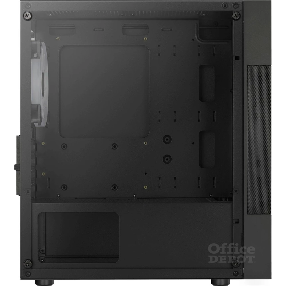 Aerocool Atomic Lite RGB fekete (táp nélküli) ablakos mATX ház