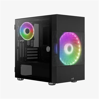 Aerocool Atomic v2 fekete (táp nélküli) ablakos mATX ház Aerocool Atomic v2 fekete (táp nélküli) ablakos mATX ház