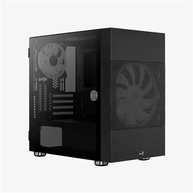 Aerocool Atomic v2 fekete (táp nélküli) ablakos mATX ház Aerocool Atomic v2 fekete (táp nélküli) ablakos mATX ház