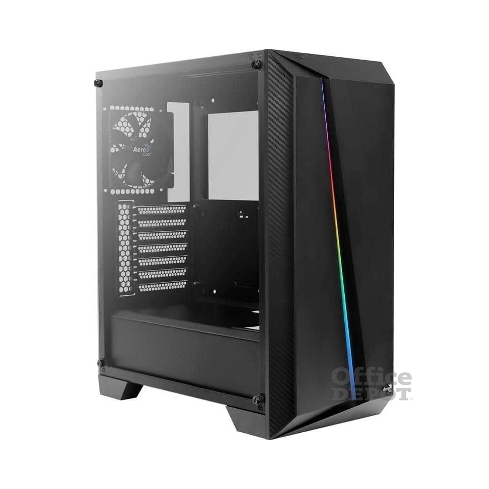 Aerocool Cylon Pro TG RGB fekete (táp nélküli) ablakos ATX ház