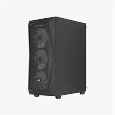 Aerocool Falcon Mesh v1 FRGB fekete (táp nélküli) ablakos ATX ház