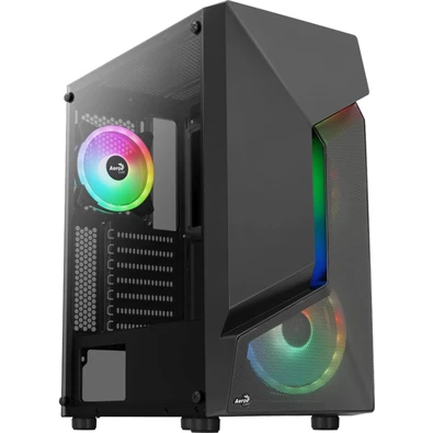 Aerocool Scape ARGB fekete (táp nélküli) ablakos ATX ház Aerocool Scape ARGB fekete (táp nélküli) ablakos ATX ház