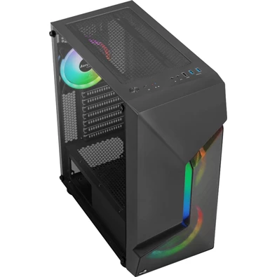 Aerocool Scape ARGB fekete (táp nélküli) ablakos ATX ház Aerocool Scape ARGB fekete (táp nélküli) ablakos ATX ház