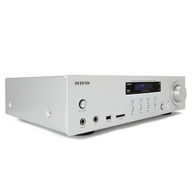 Aiwa AMU-120BTSR ezüst sztereó bluetoothos erősítő Aiwa AMU-120BTSR ezüst sztereó bluetoothos erősítő