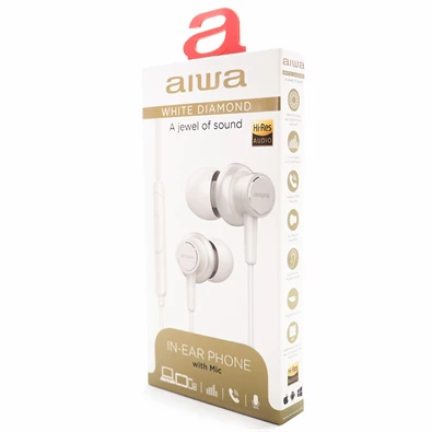 Aiwa ESTM-500WT fehér fülhallgató Aiwa ESTM-500WT fehér fülhallgató