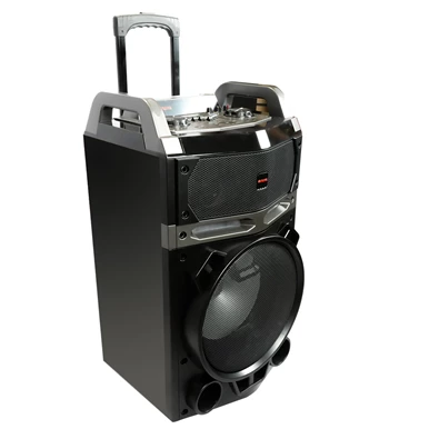 Aiwa KBTUS-700 vezetékes mikrofonnal Bluetooth hordozható fekete party hangszóró (Újracsomagolt) Aiwa KBTUS-700 vezetékes mikrofonnal Bluetooth hordozható fekete party hangszóró (Újracsomagolt)