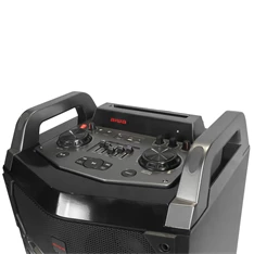 Aiwa KBTUS-700 vezetékes mikrofonnal Bluetooth hordozható fekete party hangszóró (Újracsomagolt) Aiwa KBTUS-700 vezetékes mikrofonnal Bluetooth hordozható fekete party hangszóró (Újracsomagolt)
