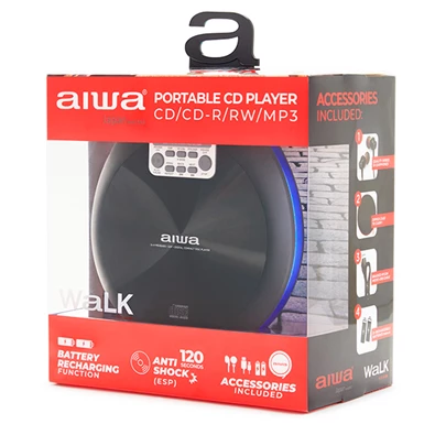 Aiwa PCD-810BL hordozható kék CD lejátszó Aiwa PCD-810BL hordozható kék CD lejátszó