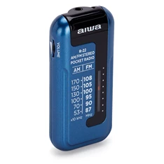 Aiwa R-22BL hordozható kék FM rádió Aiwa R-22BL hordozható kék FM rádió