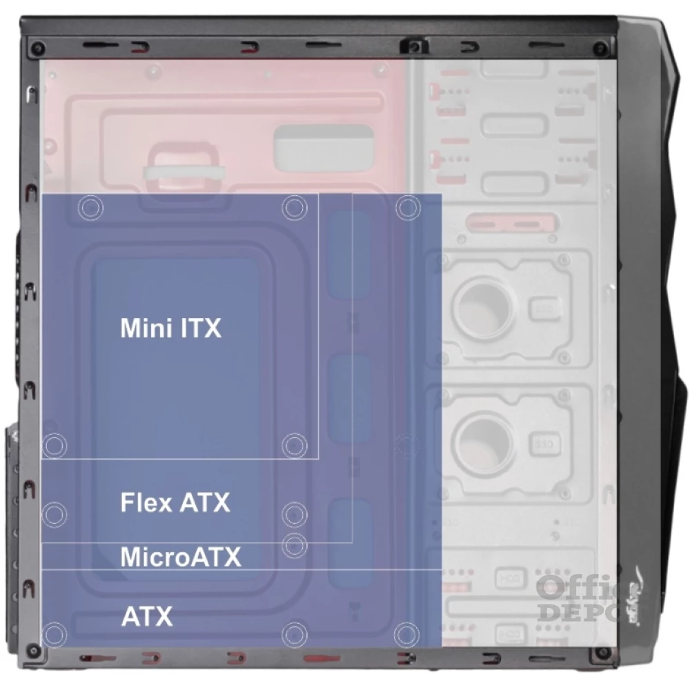 Akyga AK13BK táp nélküli ATX ház