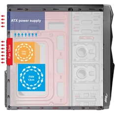 Akyga AK995BK táp nélküli ATX ház Akyga AK995BK táp nélküli ATX ház