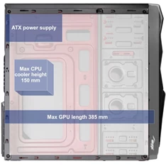 Akyga AK995BK táp nélküli ATX ház Akyga AK995BK táp nélküli ATX ház