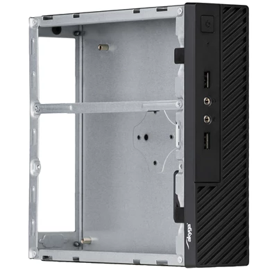 Akyga AK-100-01BK mITX fekete gépház + 60W táp Akyga AK-100-01BK mITX fekete gépház + 60W táp