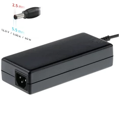 Akyga AK-100-01BK mITX fekete gépház + 60W táp Akyga AK-100-01BK mITX fekete gépház + 60W táp