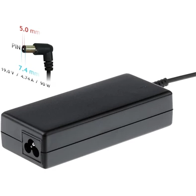 Akyga AK-ND-04 19V/4,74A/90W 7,4x5mm HP notebook hálózati töltő Akyga AK-ND-04 19V/4,74A/90W 7,4x5mm HP notebook hálózati töltő