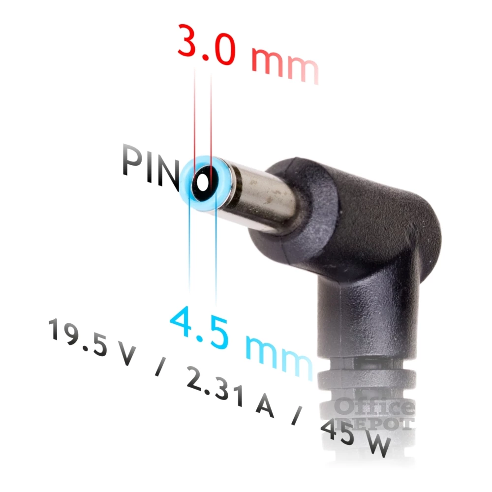 Akyga AK-ND-69 19,5V/2,31A/45W 4,5x3mm + pin HP / Compaq notebook hálózati töltő