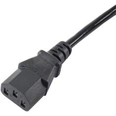 Akyga AK-PC-03A 1,8m IEC C14 - IEC C13 monitor / PC tápkábel hosszabító