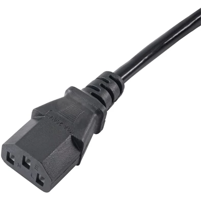 Akyga AK-PC-03A 1,8m IEC C14 - IEC C13 monitor / PC tápkábel hosszabító