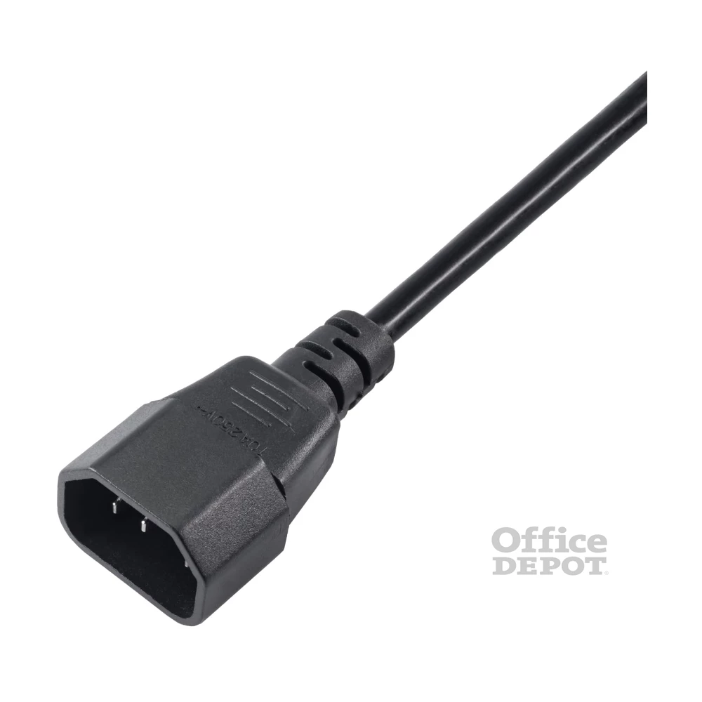 Akyga AK-PC-03A 1,8m IEC C14 - IEC C13 monitor / PC tápkábel hosszabító
