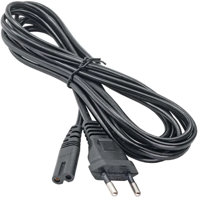Akyga "nyolc" 3m Europlug CEE 7/16 - IEC C7 SN-14 piskóta tápkábel Akyga "nyolc" 3m Europlug CEE 7/16 - IEC C7 SN-14 piskóta tápkábel