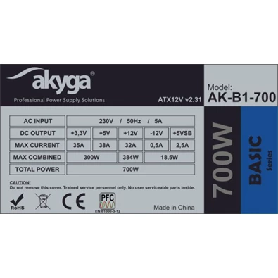 Akyga Ak-B1-700 700W ATX tápegység Akyga Ak-B1-700 700W ATX tápegység