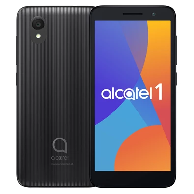 Alcatel 1 DS 2021 5" 16GB Dual SIM fekete okostelefon + DominoFix Quick alapcsomag