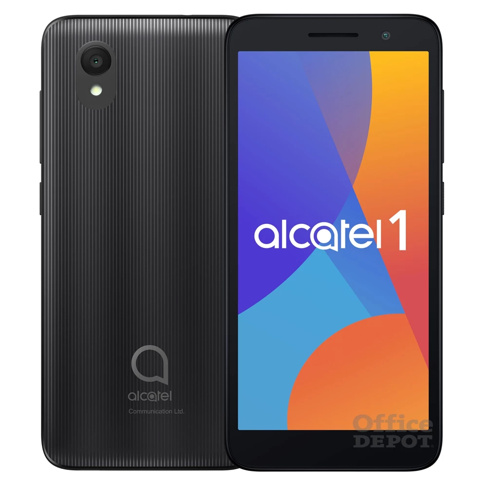 Alcatel 1 DS 2021 5" 16GB Dual SIM fekete okostelefon + DominoFix Quick alapcsomag