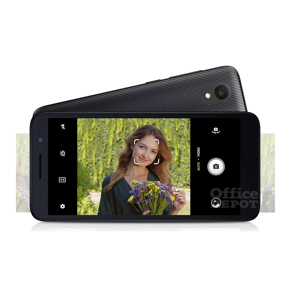 Alcatel 1 DS 2021 5" 16GB Dual SIM fekete okostelefon + DominoFix Quick alapcsomag