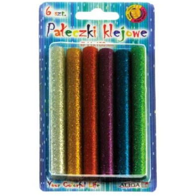 Aliga 11mm glitteres vegyes 6db ragasztórúd Aliga 11mm glitteres vegyes 6db ragasztórúd