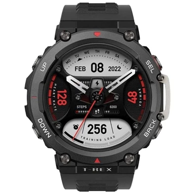 Amazfit T-Rex 2 Ember Black fekete okosóra Amazfit T-Rex 2 Ember Black fekete okosóra