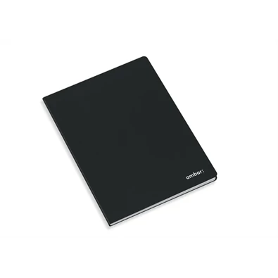 Ambar Classic A4 80 lap fekete tűzött vonalas füzet