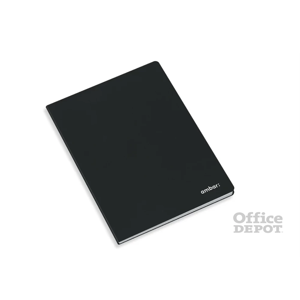 Ambar Classic A4 80 lap fekete tűzött vonalas füzet