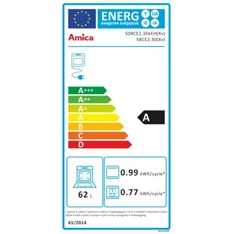 Amica 55352 inox kerámialapos tűzhely Amica 55352 inox kerámialapos tűzhely