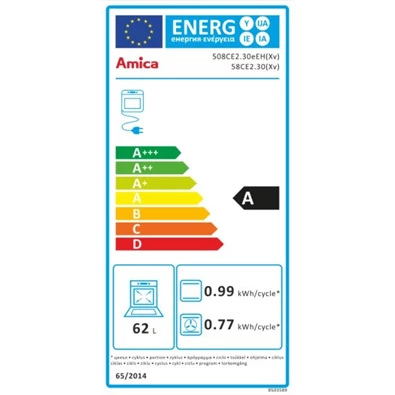 Amica 55352 inox kerámialapos tűzhely Amica 55352 inox kerámialapos tűzhely