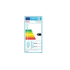 Amica 55352 inox, szabadonálló, kerámialapos, elektromos, főzőzóna: 4, sütő:65L, grill, tűzhely