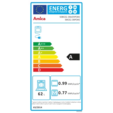 Amica 55353 fehér kerámialapos tűzhely (Újszerű)