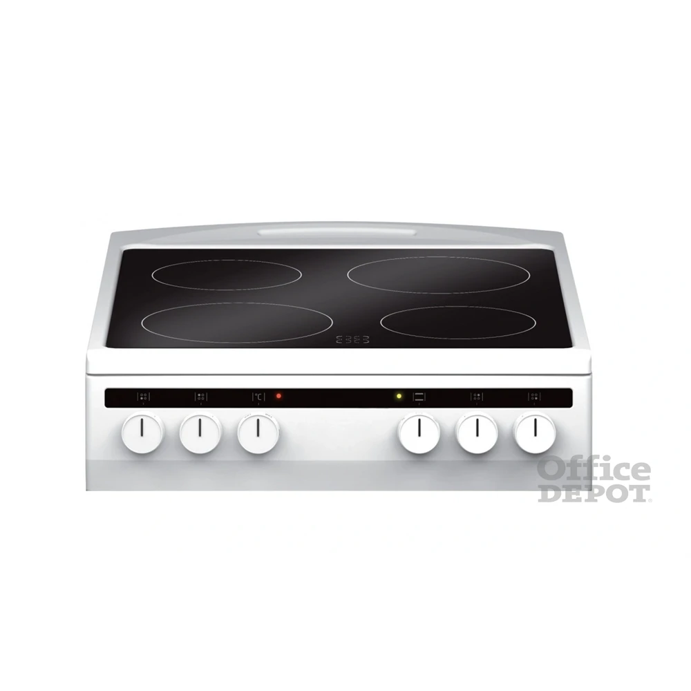 Amica 55353 fehér, szabadonálló, kerámialapos, elektromos, főzőzóna: 4, sütő:65L, grill, tűzhely