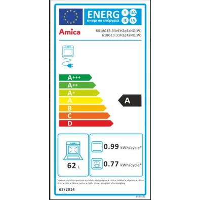 Amica 55700 fehér kombinált tűzhely Amica 55700 fehér kombinált tűzhely