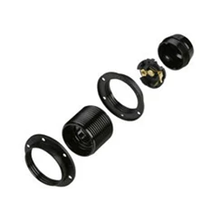 Anco 321213 max. 60W fekete E27 foglalat 2 gyűrűvel Anco 321213 max. 60W fekete E27 foglalat 2 gyűrűvel