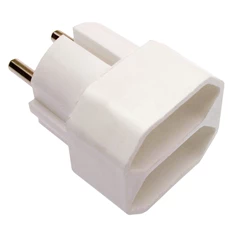 Anco 321387 2,5A 250V fehér földeletlen 2-es elosztó Anco 321387 2,5A 250V fehér földeletlen 2-es elosztó